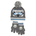 Toddler Hat & Glove Set Polar Bear pom pom hat