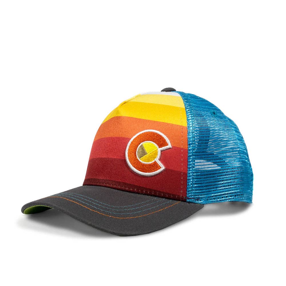 Kids' Fader Trucker Hat Sunset Fader Big Kids Fit