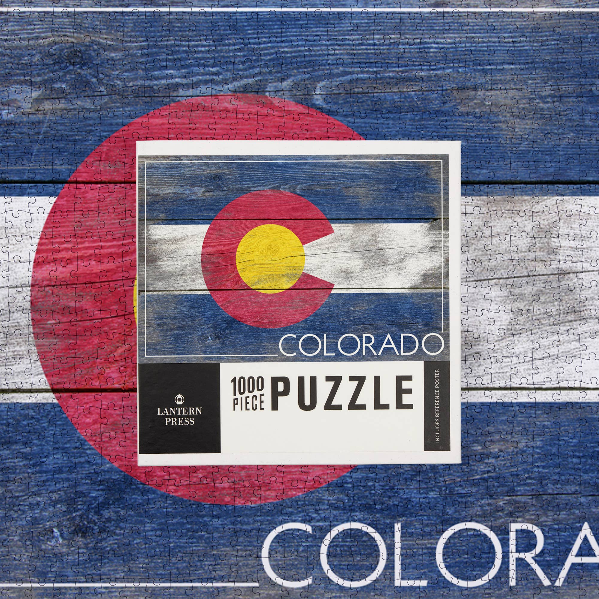 1000 PIECE PUZZLE Rustic Colorado State Flag