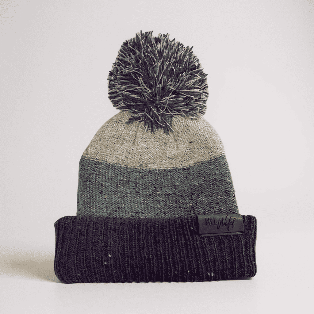 Keep the Littles Wild Puff beanie Purple