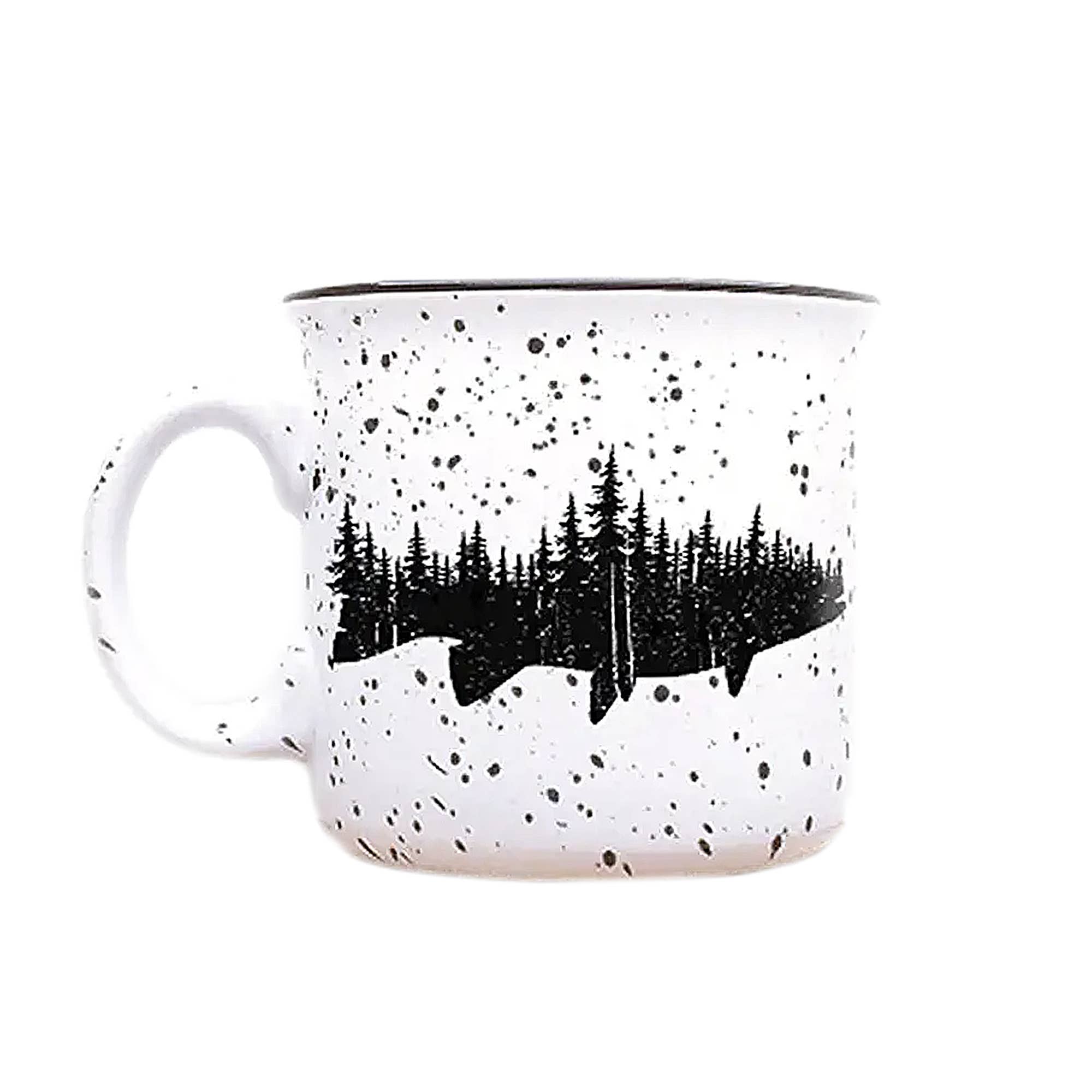 Fish & Forest Campfire Ceramic Mug