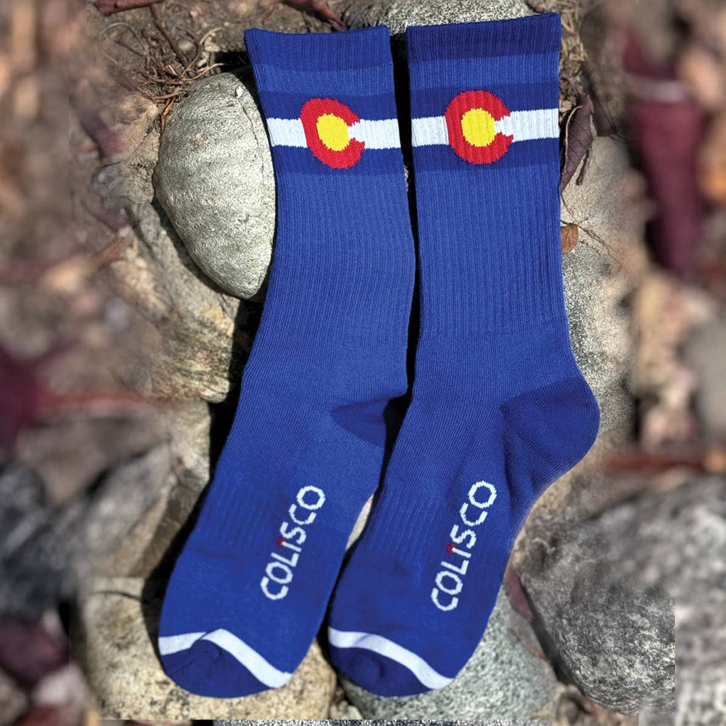 COLISCO Unisex Crew Socks - Colorado
