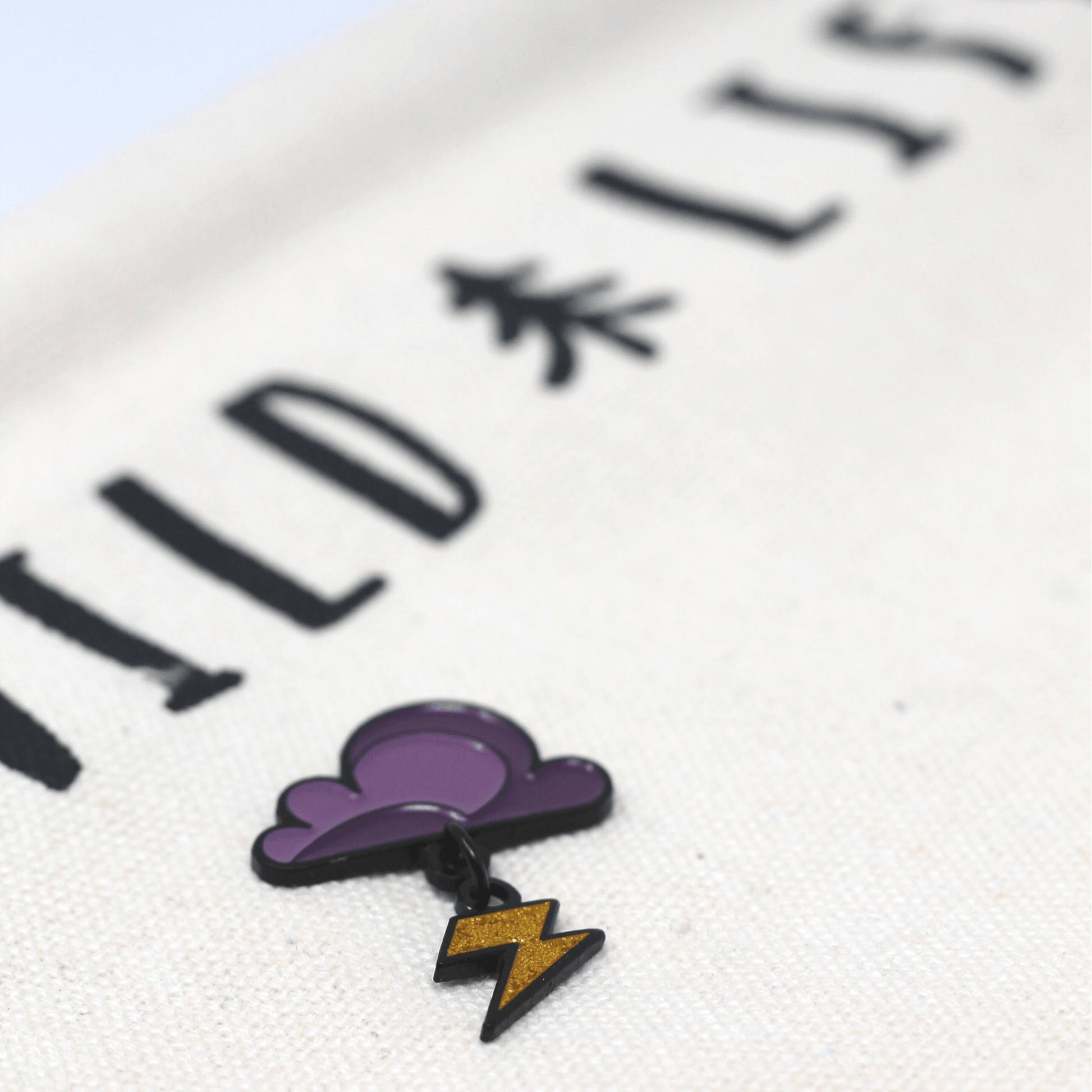 Rain or Shine Lighting Bolt Enamel Pin