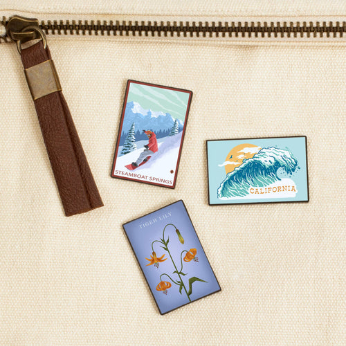 LAPEL PIN Steamboat Springs, CO, Snowboarder