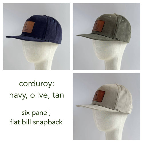 Rivers & Ridges | mountain scape leather patch hat