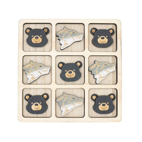 Travel Tic-Tac-Toe Set Bear & Wolf
