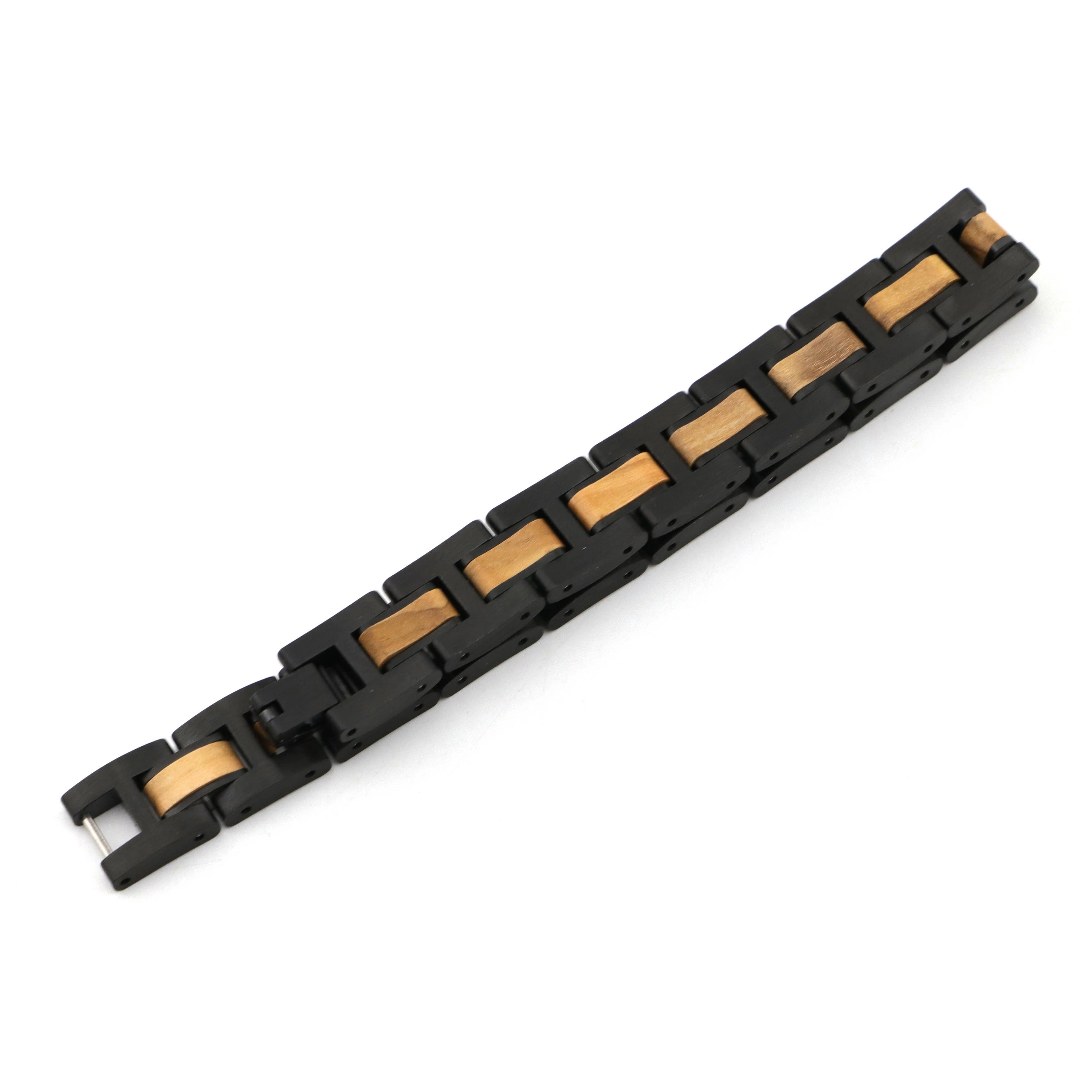 Mykonos- Wood & Metal Bracelet