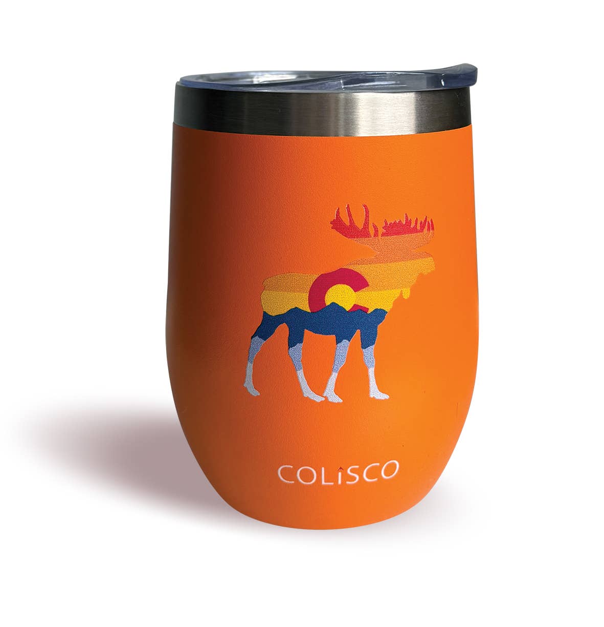 Colisco Colorado Insulated 10oz Wine Tumbler Colorado Moose