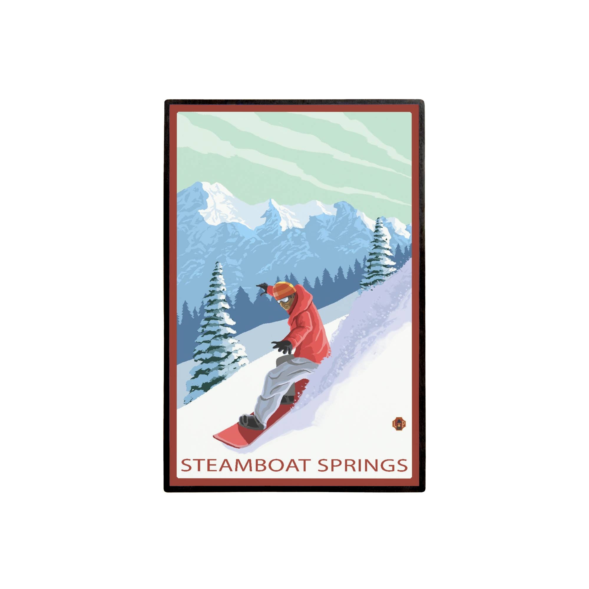 LAPEL PIN Steamboat Springs, CO, Snowboarder