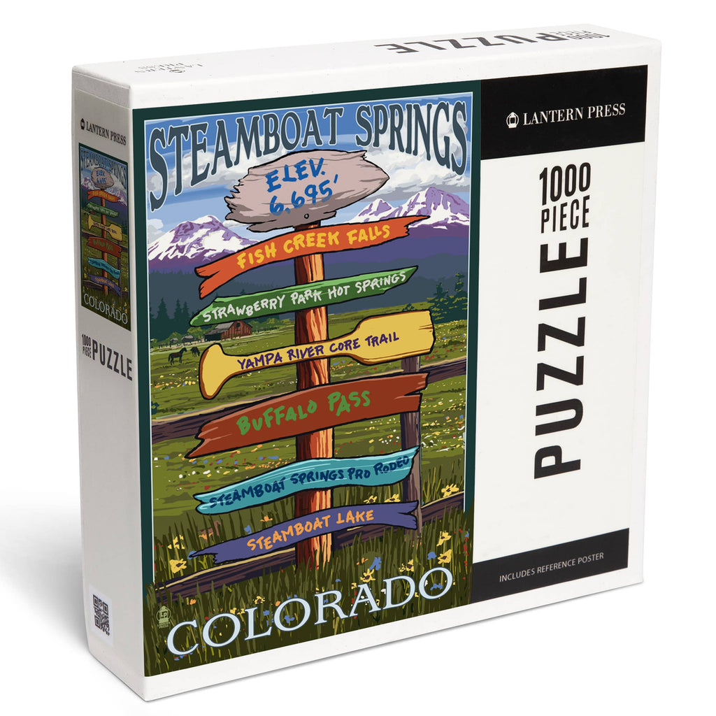 1000 PIECE PUZZLE Steamboat Springs, Colorado, Destinations