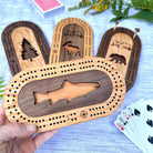 Cast & Carve Steamboat Springs Travel Cribbage Board