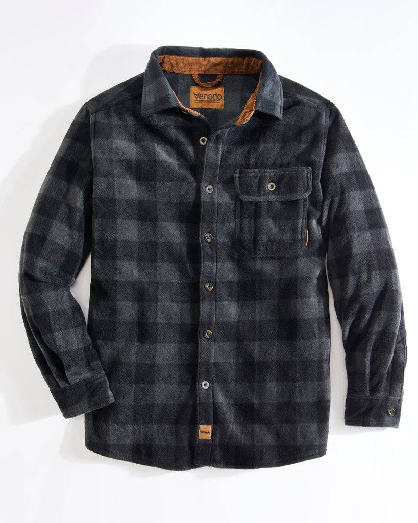 Bonfire Fleece Shirt Charcoal Medium