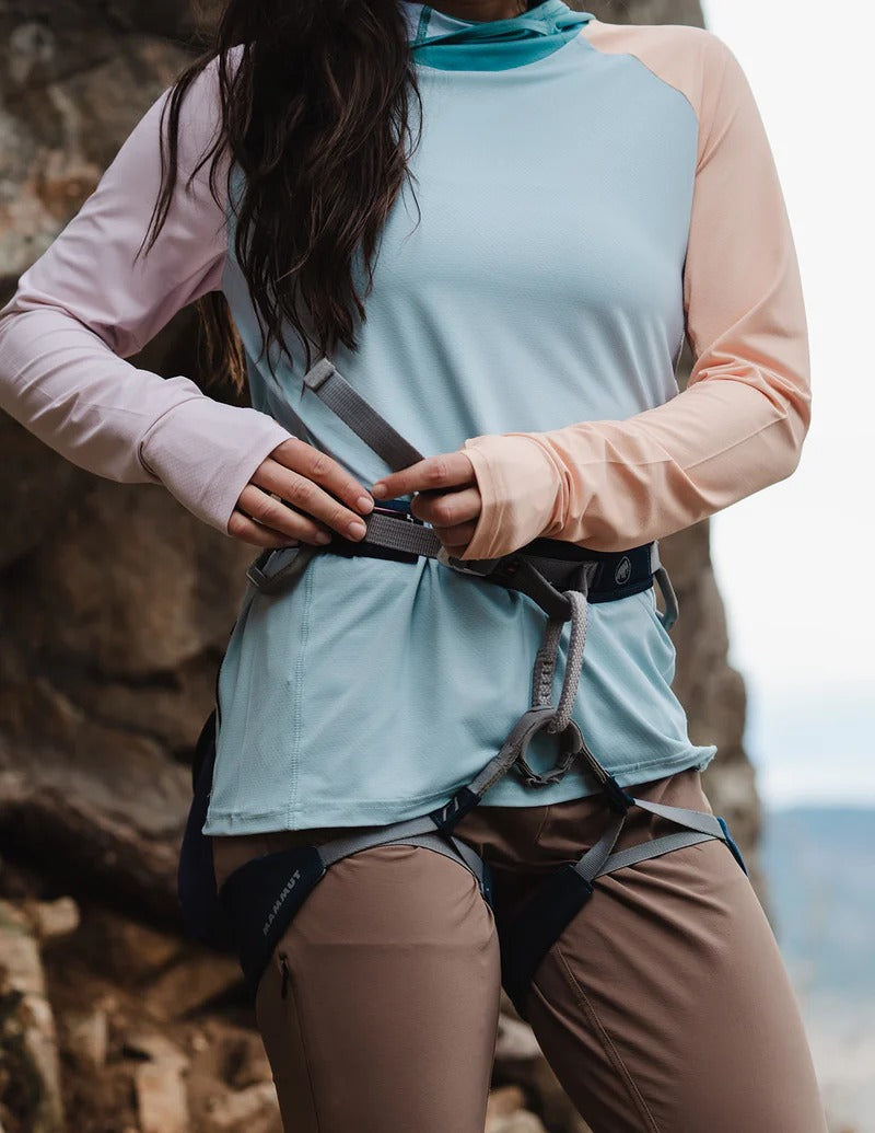 Women's Ascent UPF50 Sun Hoodie Block Dusty Blue