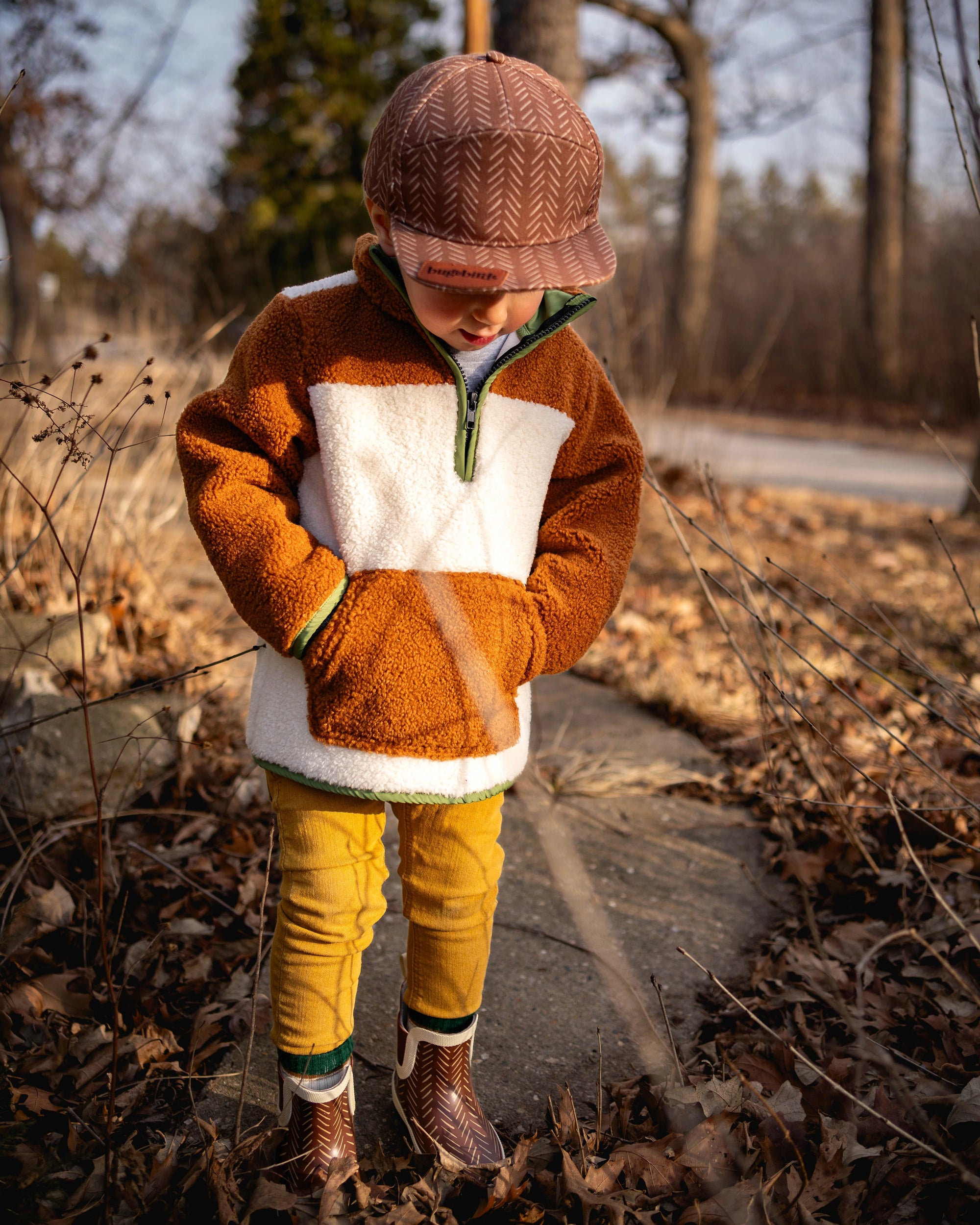 Camel Sherpa Pullover Tan