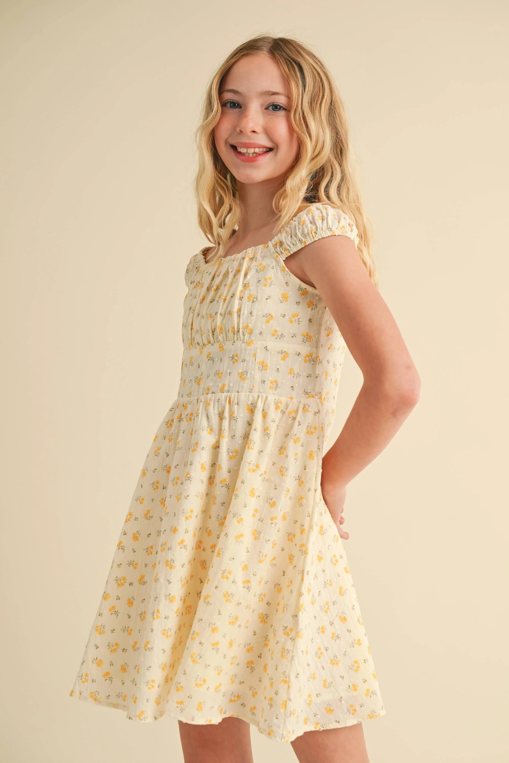 Corset Ruched Shoulder Dress