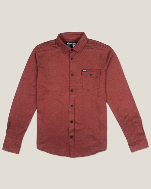 Men's Sherman Fleece Button Up Dark Clay