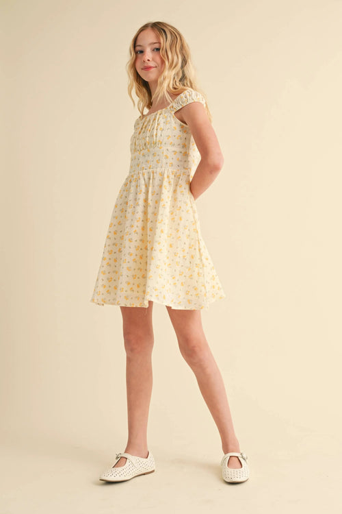 Corset Ruched Shoulder Dress