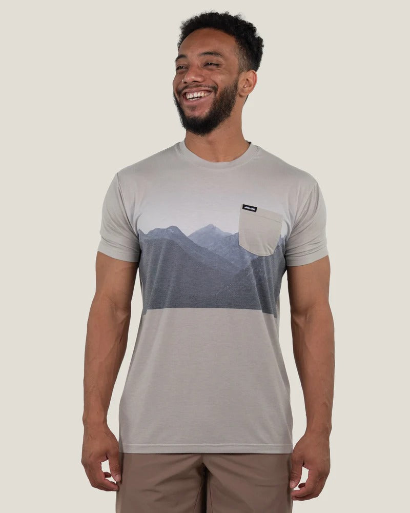 Men's Traverse Tek Tee Grandview Beige