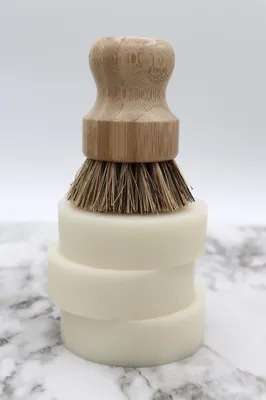 Steamboat Soap Company Ceramic Soap Dish and Brush