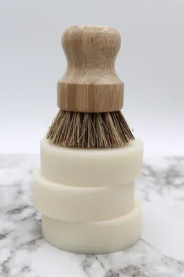 Ceramic Soap Dish and Brush