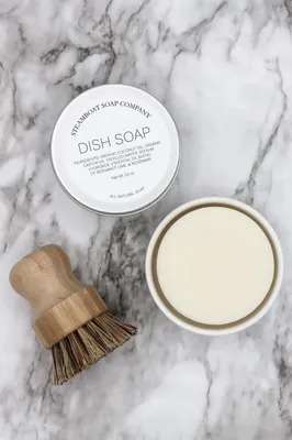 Steamboat Soap Company Ceramic Soap Dish and Brush
