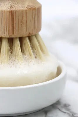 Ceramic Soap Dish and Brush