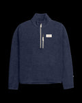 Men's Wool Terry Hut Half-Zip Faded Navy