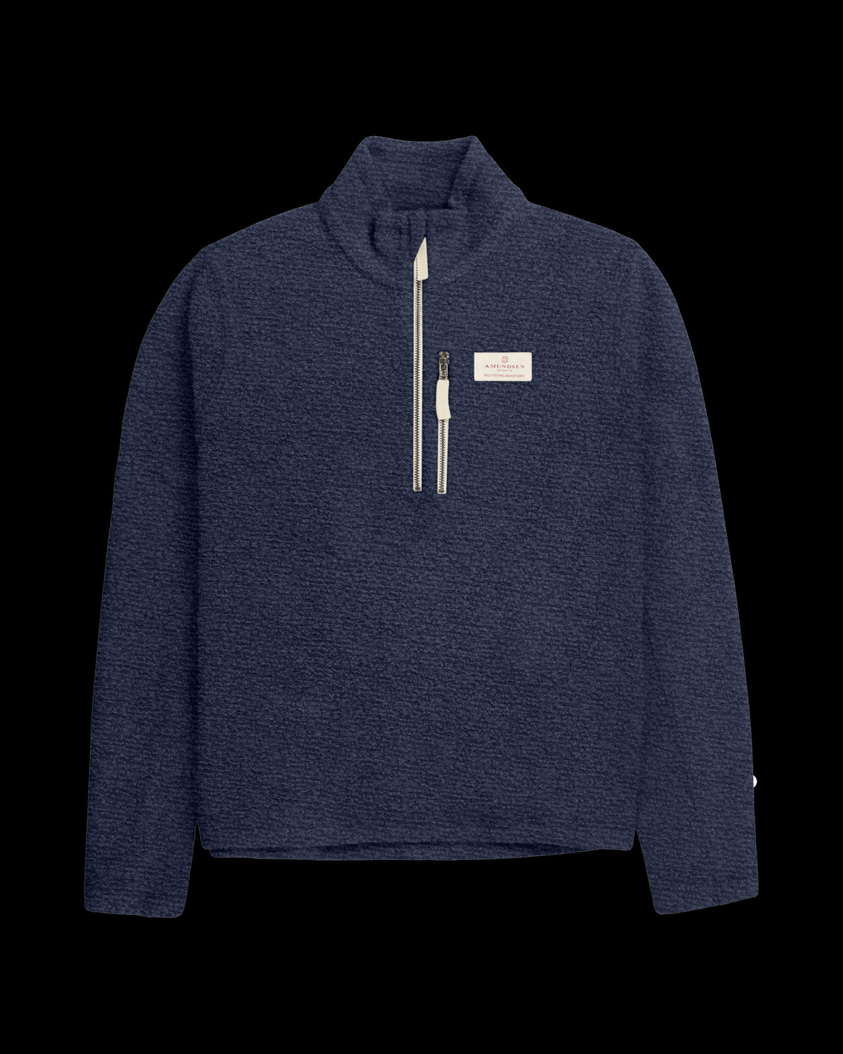 Men's Wool Terry Hut Half-Zip Faded Navy