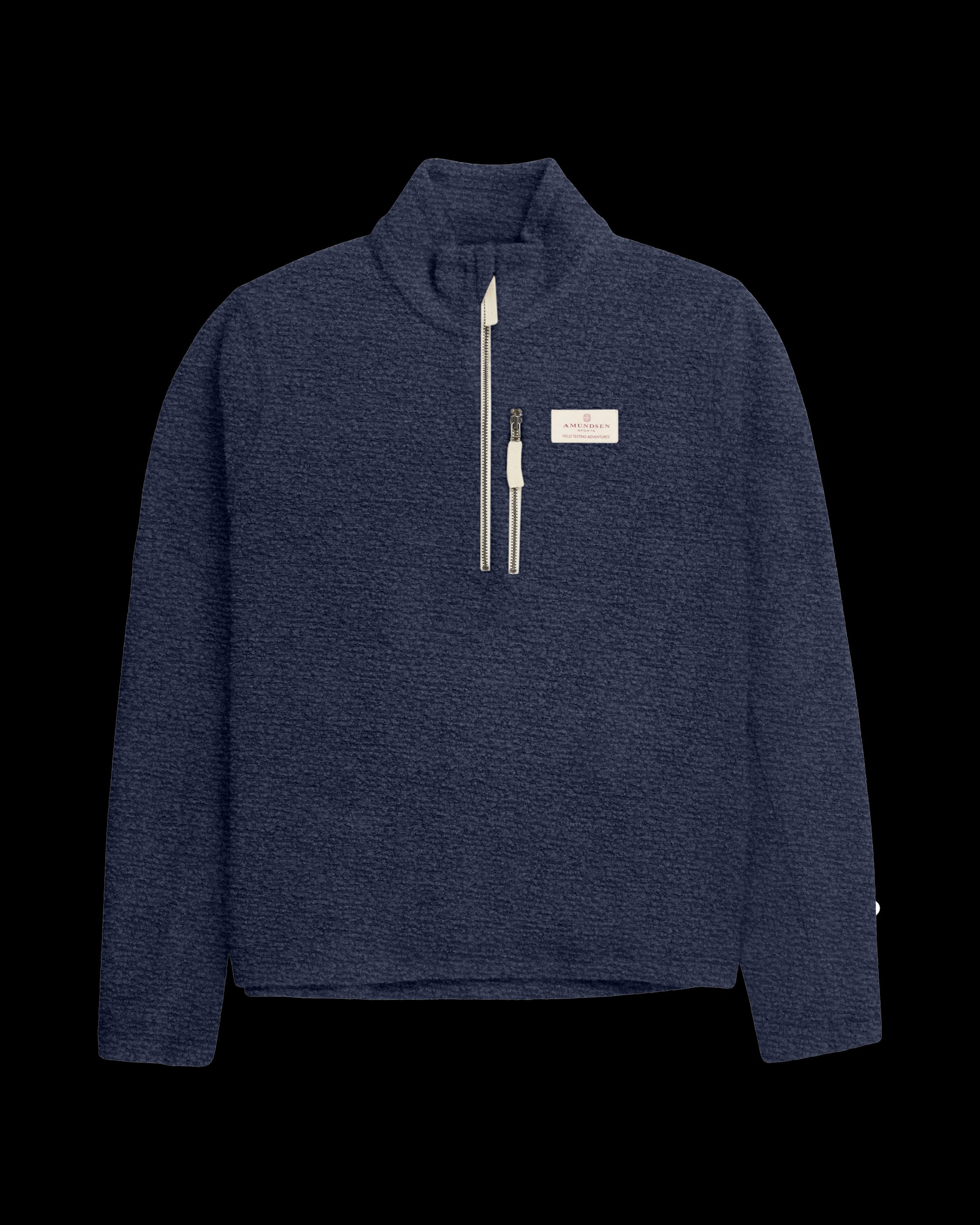 Men's Wool Terry Hut Half-Zip Faded Navy