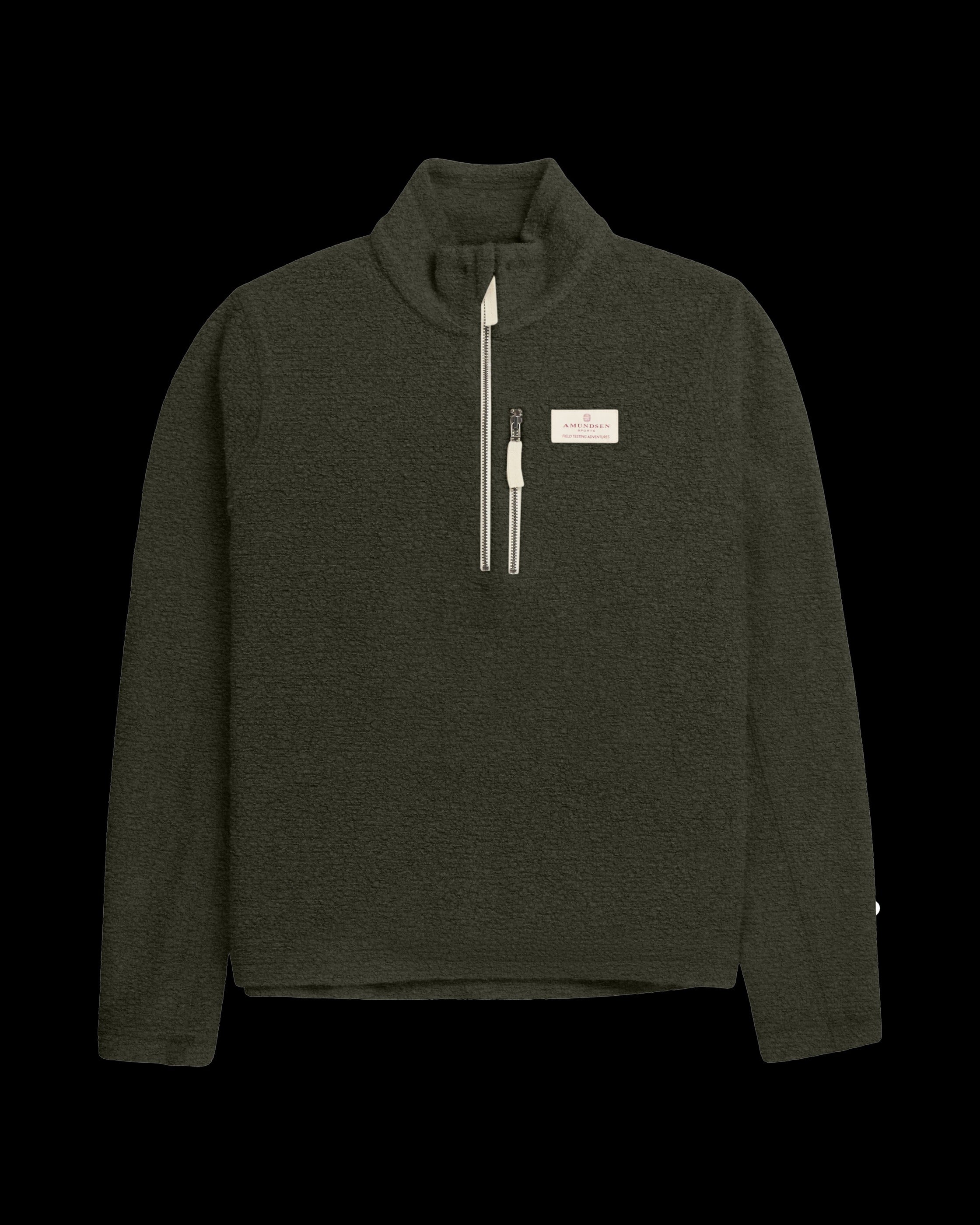 Men's Wool Terry Hut Half-Zip Spruce Green