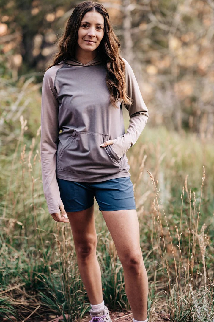 Women's Traverse Tek Hoodie Granite & Dust Block