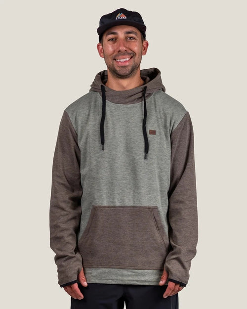 Men's Torreys Fleece Hoodie Brown & Pine