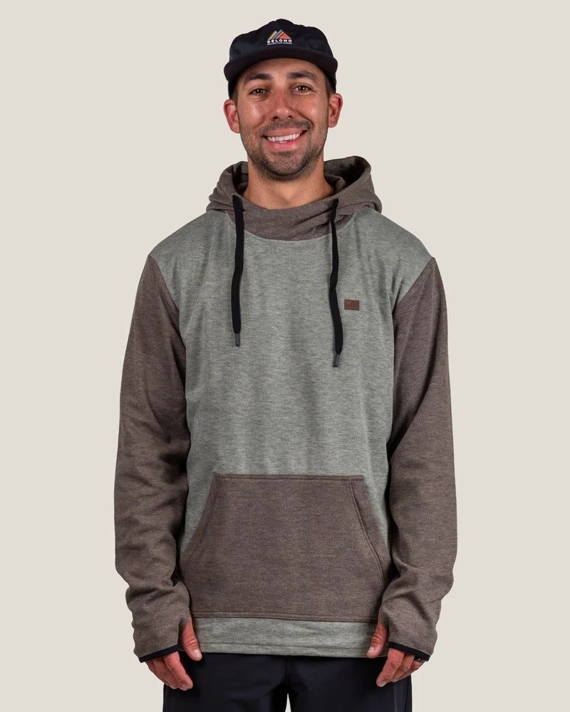 Men's Torreys Fleece Hoodie Brown & Pine