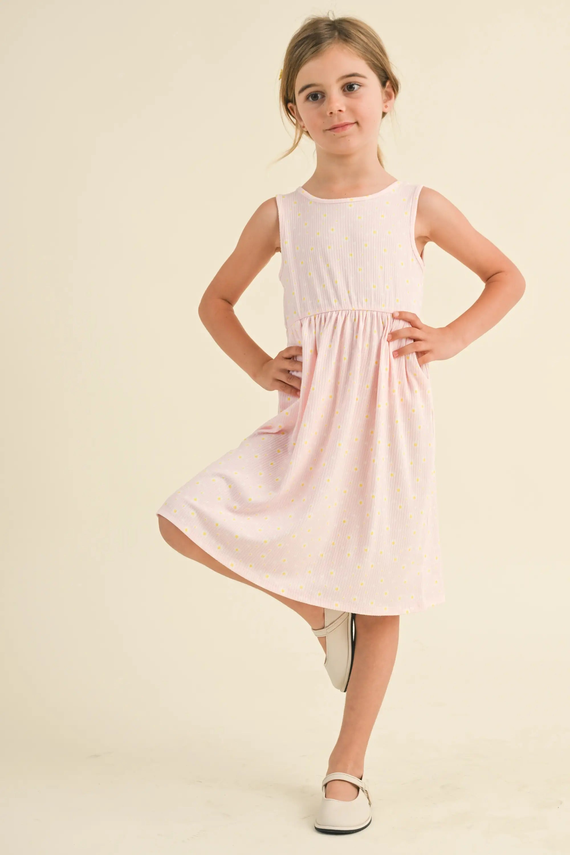 Girls tie back dress