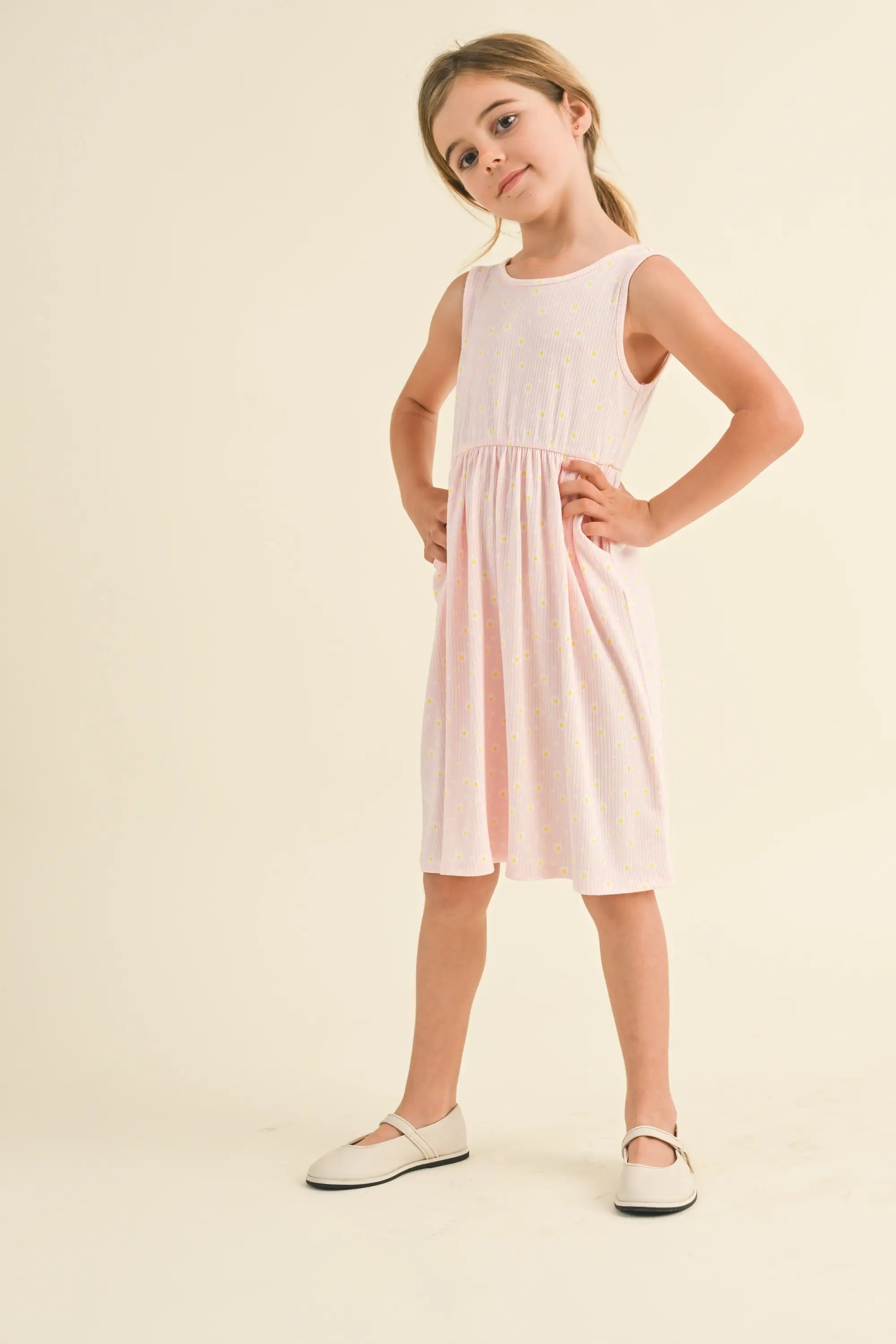 Girls tie back dress