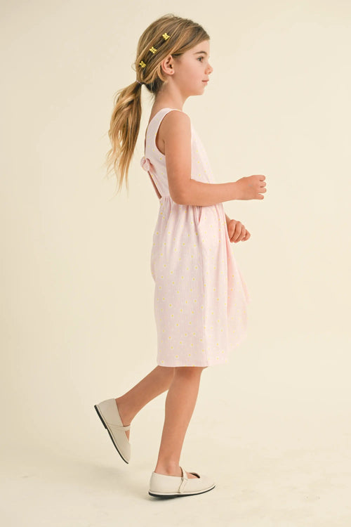Girls tie back dress