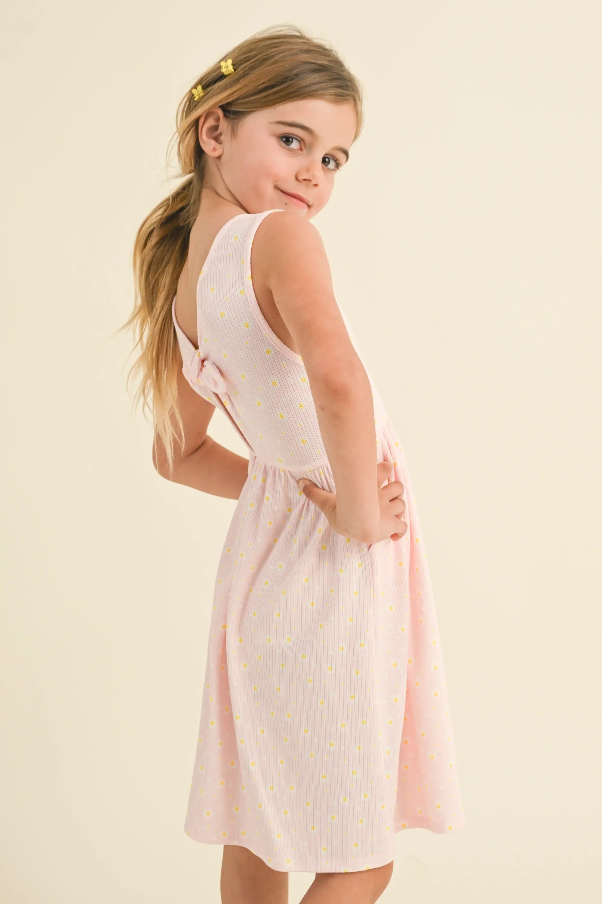 Girls tie back dress