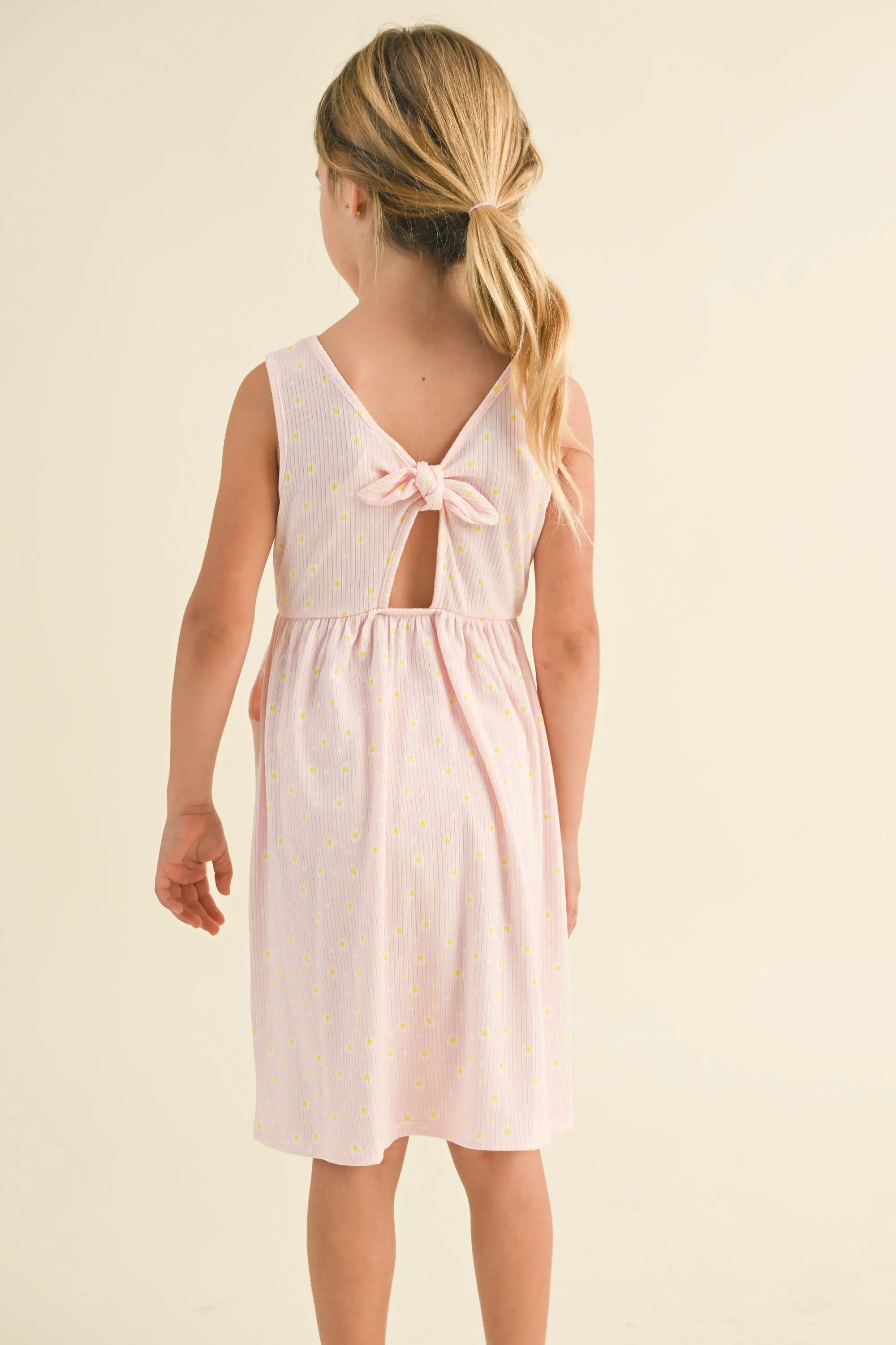 heart and arrow Girls tie back dress