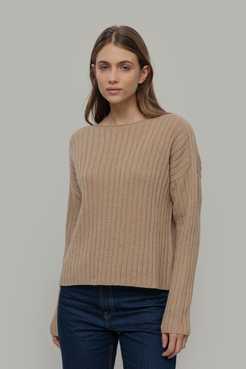 Luce Women's Recycled Cashmere Boat Neck Sweater