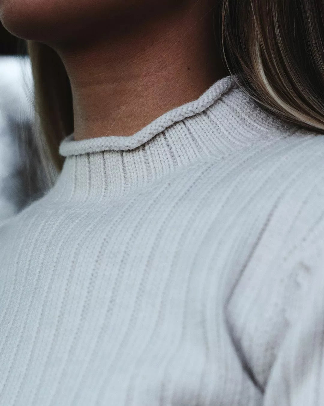 Roalda Roll Neck Oatmeal