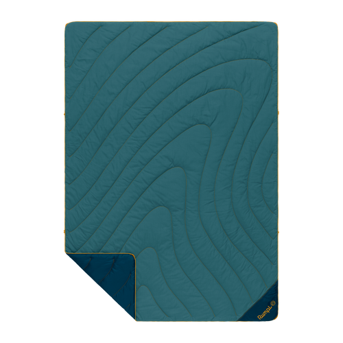 Campfire Puffy Blanket - Sage Navy