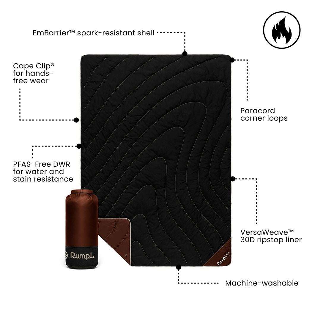 Rumpl Campfire Puffy Throw Blanket