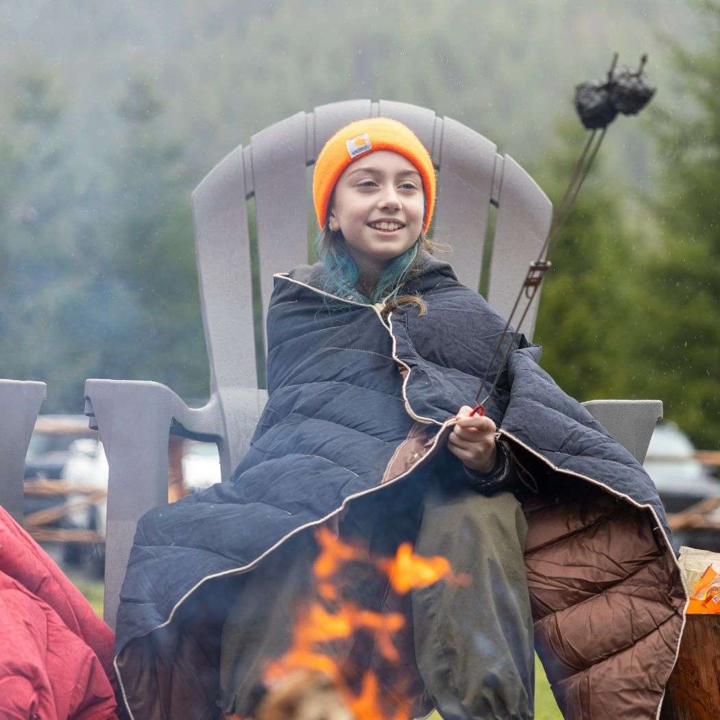 Rumpl Campfire Puffy Throw Blanket