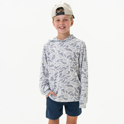 Youth Performance Hoodie White Camo