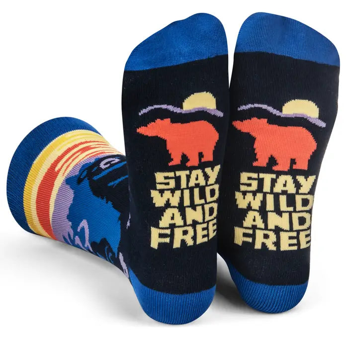 Fun Socks Stay Wild and Free