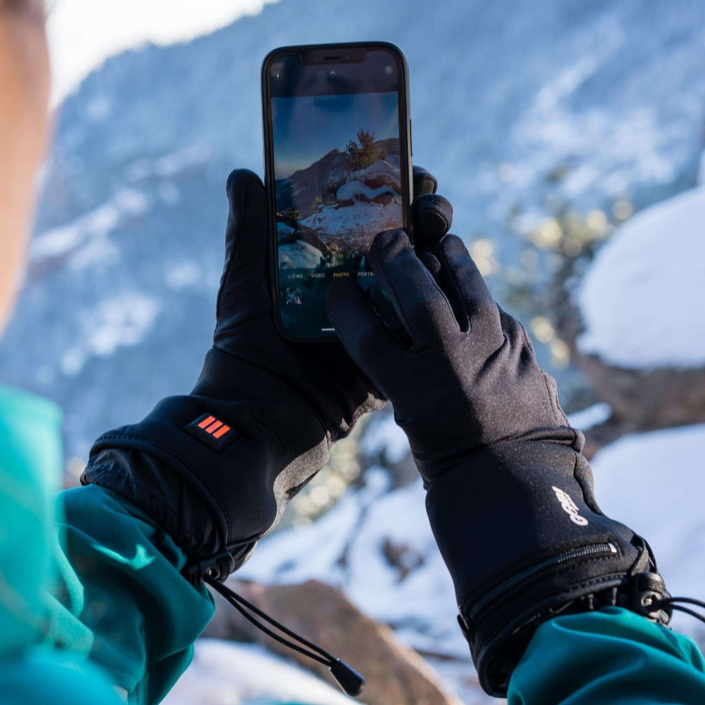 Stealth II Heated Glove Liners (3500mAh USB-C batt) Onyx