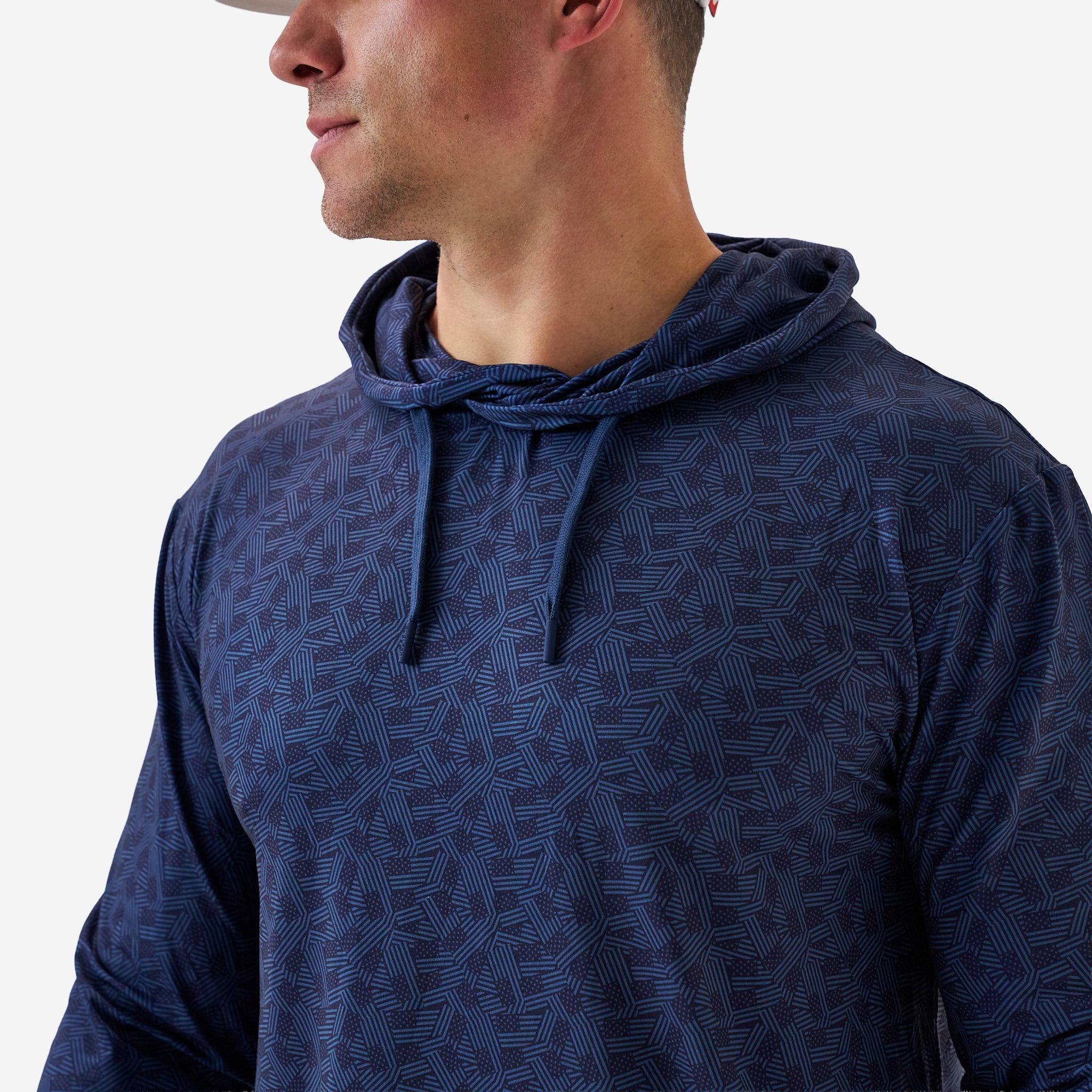 Performance Hoodie Navy Stars and Stripes
