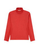 Boiled Turtle Neck 16GG Women's Weathered Red
