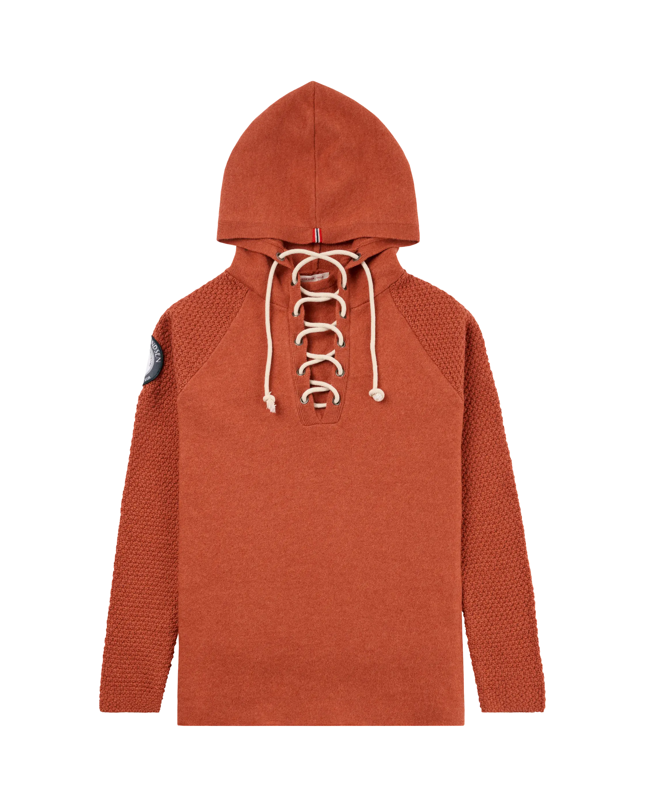 Women's Laced Boiled Hoodie Terra Red