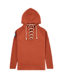 Women's Laced Boiled Hoodie Terra Red